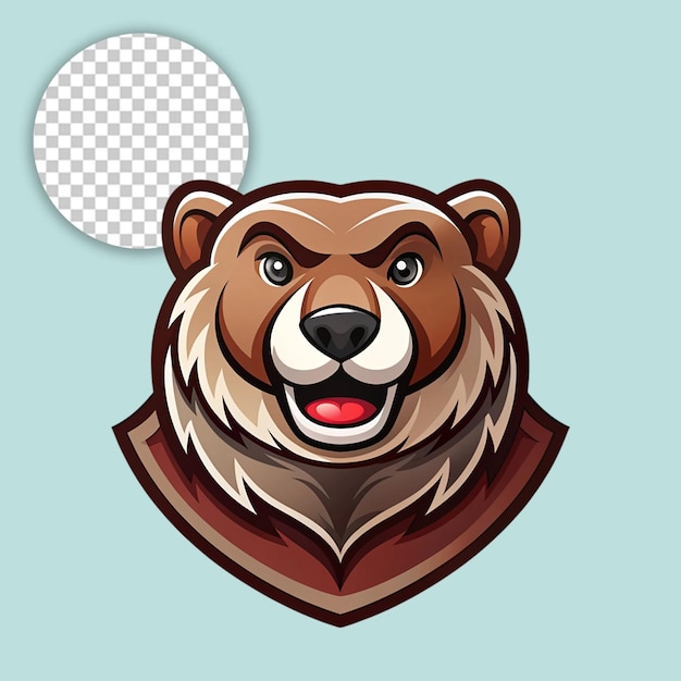 bear logo on transparent background