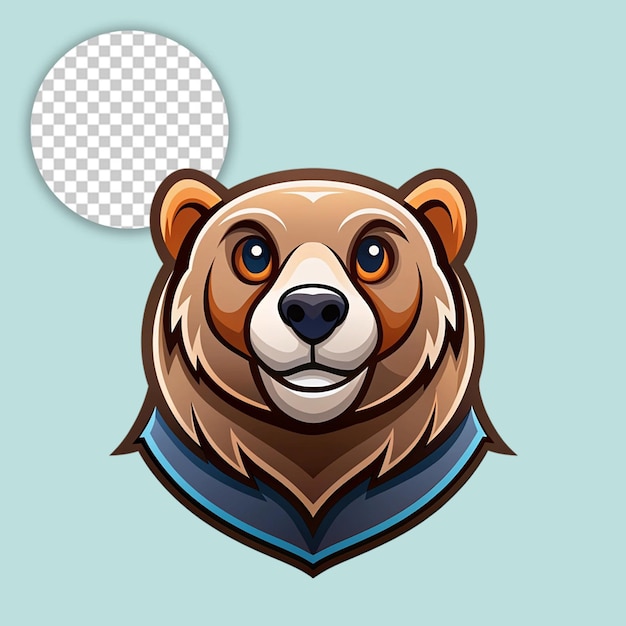 bear logo on transparent background