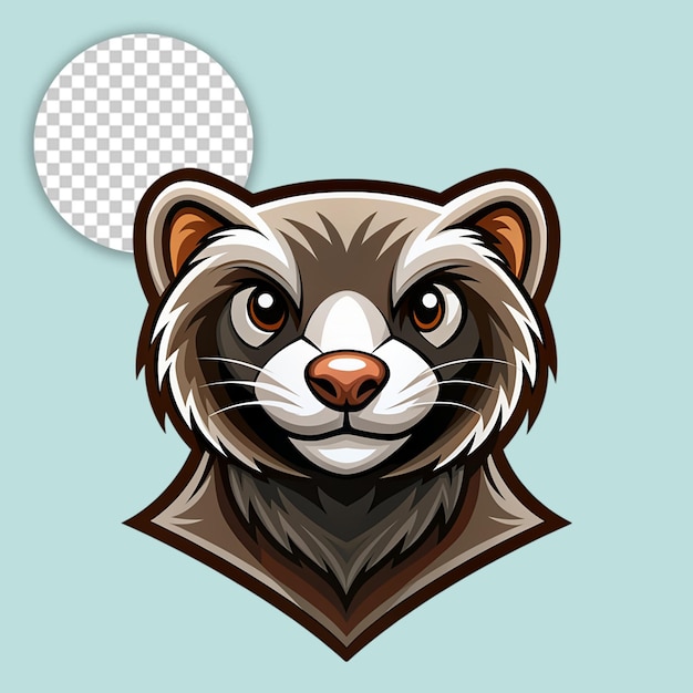 PSD bear logo on transparent background