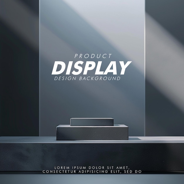 Beautiful Of 3d Realistic Of Empty podium mockup stage realistic for Product Showcase