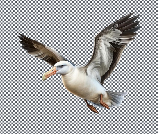 PSD beautiful albatross isolated on transparent background