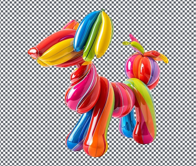 Beautiful Balloon Animal isolated on transparent background