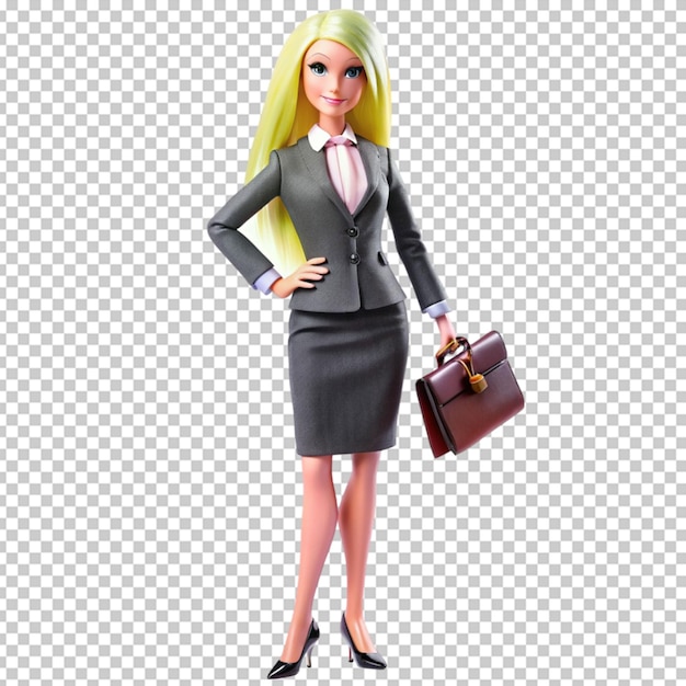 PSD beautiful barbie as a lawyer