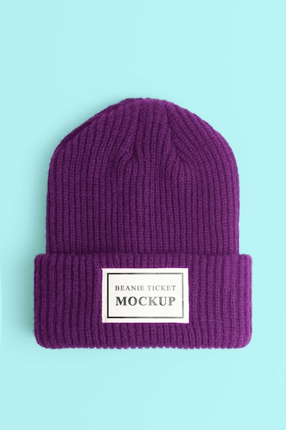 Beautiful beanie mockup