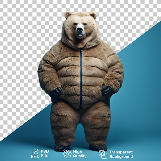 beautiful bear isolated on transparent background include png file