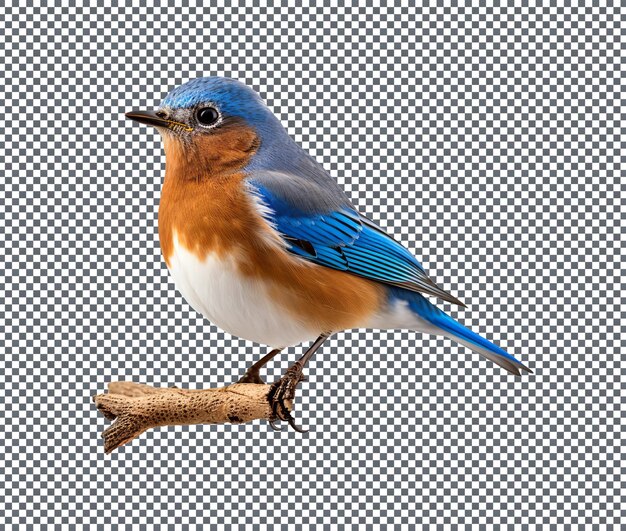 Beautiful bird Eastern Bluebird Isolated on transparent background