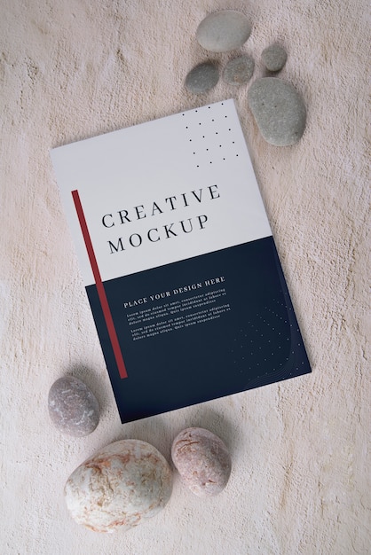 PSD beautiful book cover mockup