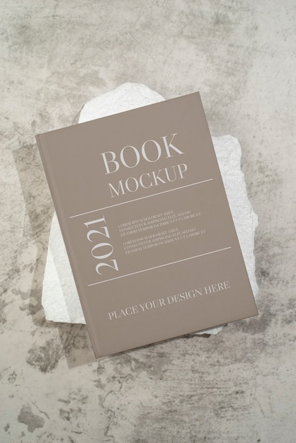 PSD beautiful book cover mockup