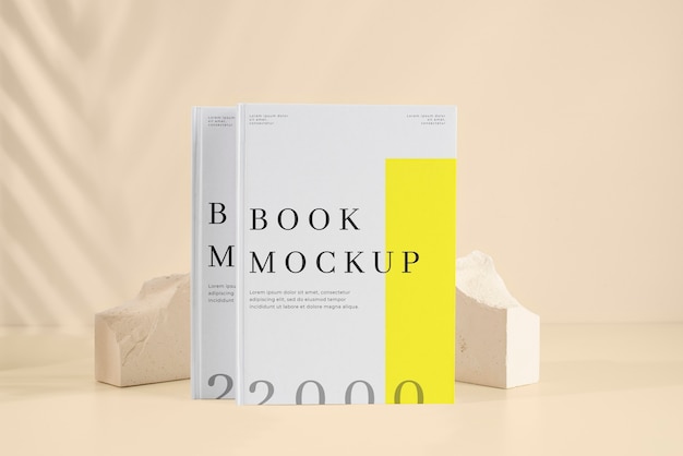 PSD beautiful book cover mockup