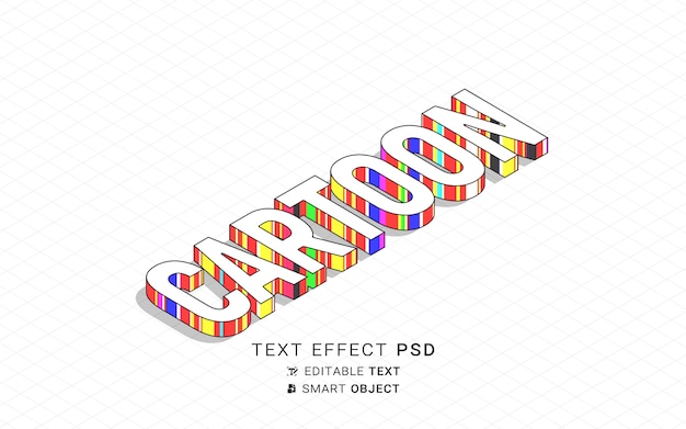 Beautiful cartoon text effect