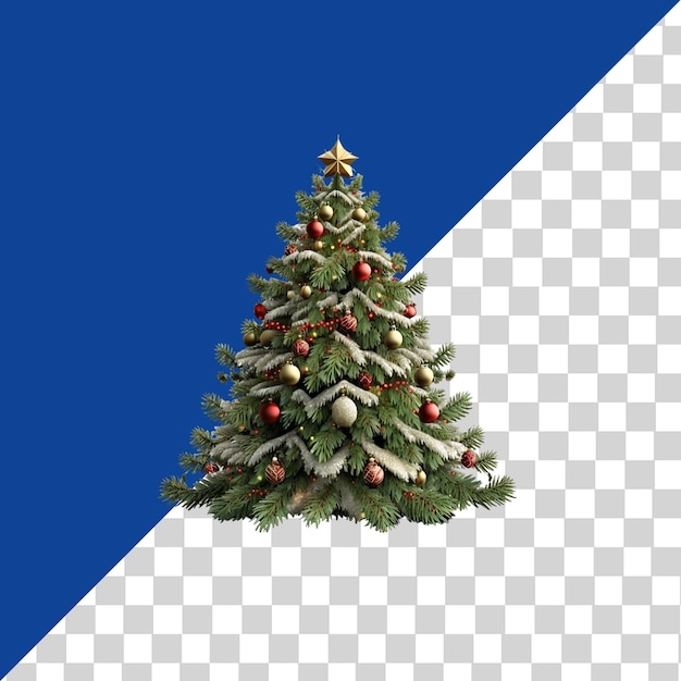 Beautiful Christmas Elements With Christmas Trees PNG