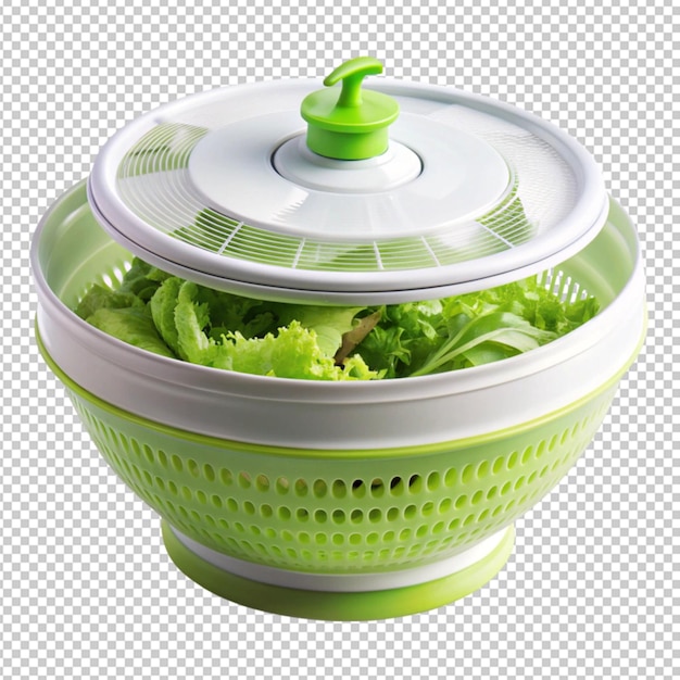 PSD beautiful collapsible salad spinner isolated on transparent background