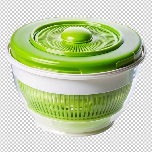 PSD beautiful collapsible salad spinner isolated on transparent background