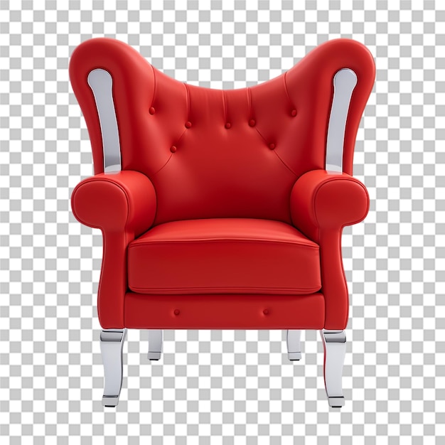 Beautiful coloring arm chair isolated transparent background