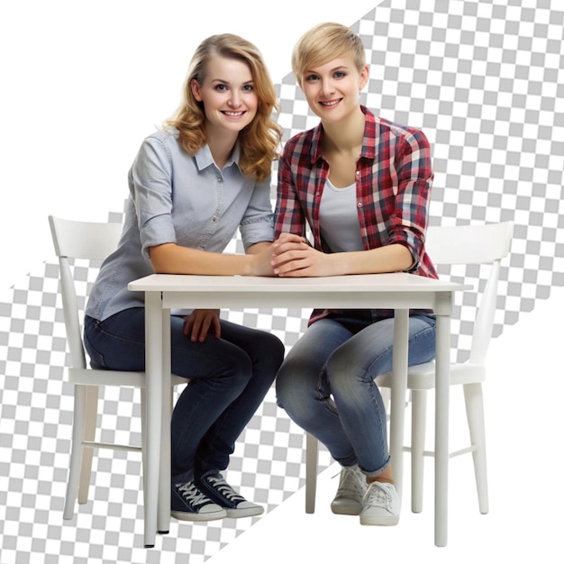 Beautiful couple on chairs