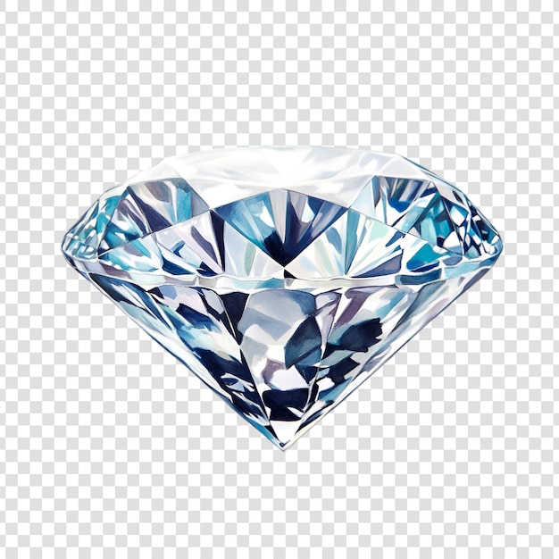 PSD beautiful crystal diamond isolated on transparent background