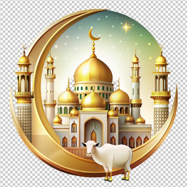 beautiful design is made for the islamic mega event eid ul adha isolated on transparent background