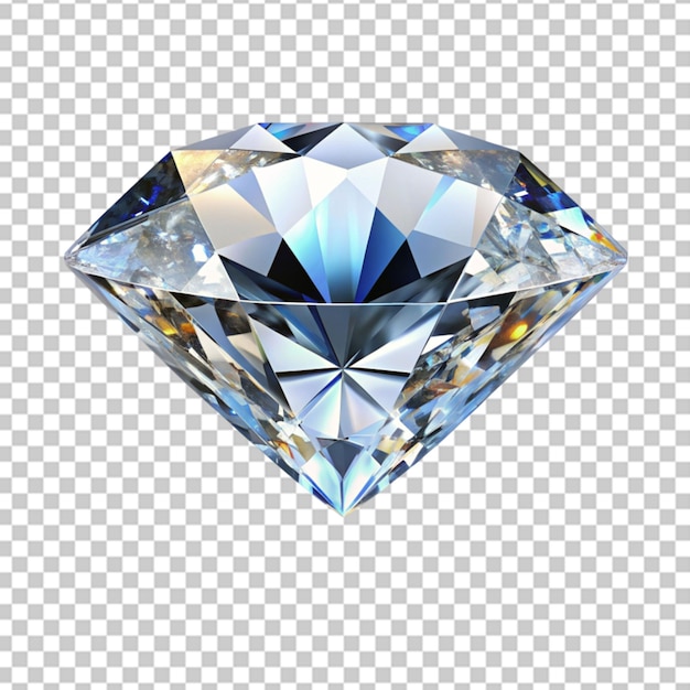 Beautiful diamond isolated on transparent background