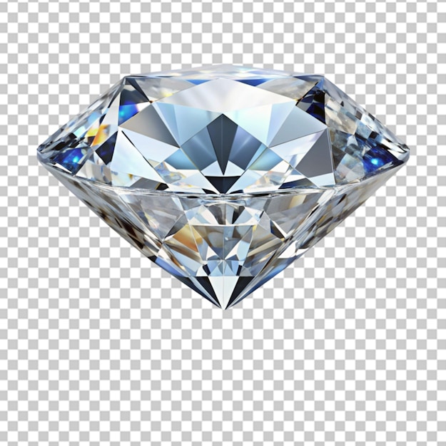 Beautiful diamond isolated on transparent background