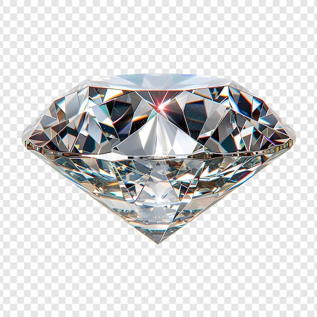 PSD beautiful diamond isolated on transparent background