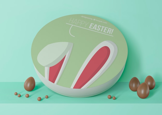 Beautiful easter concept mock-up