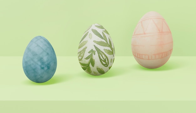 Beautiful easter concept mock-up