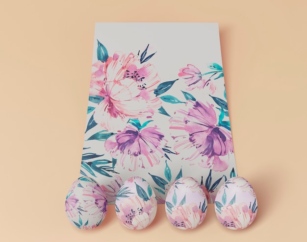 Beautiful easter concept mock-up