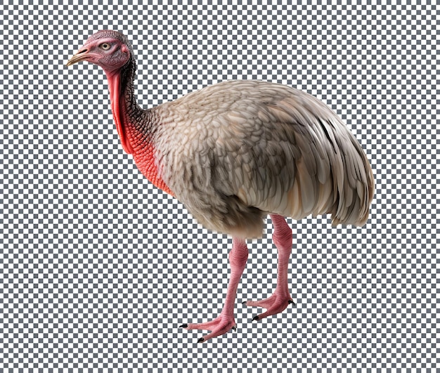 PSD beautiful emu isolated on transparent background