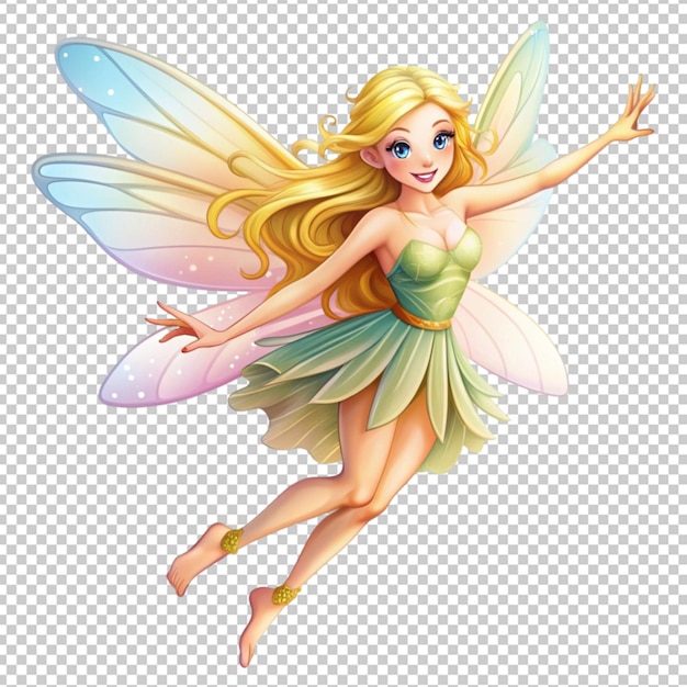 beautiful fairy flying illustration