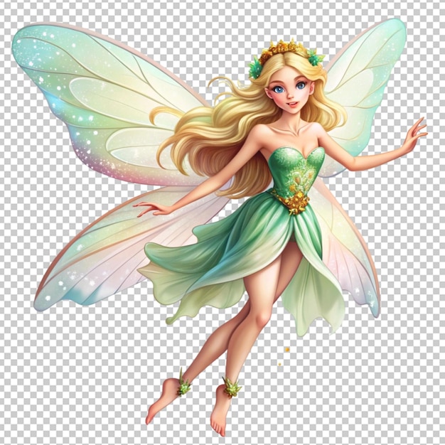 beautiful fairy flying illustration