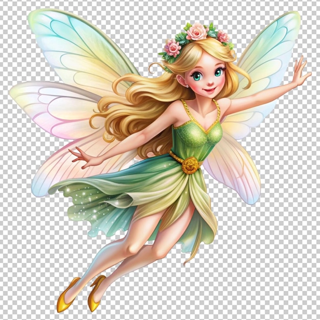 beautiful fairy flying illustration