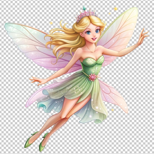 beautiful fairy flying illustration