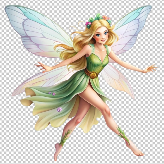 beautiful fairy flying illustration