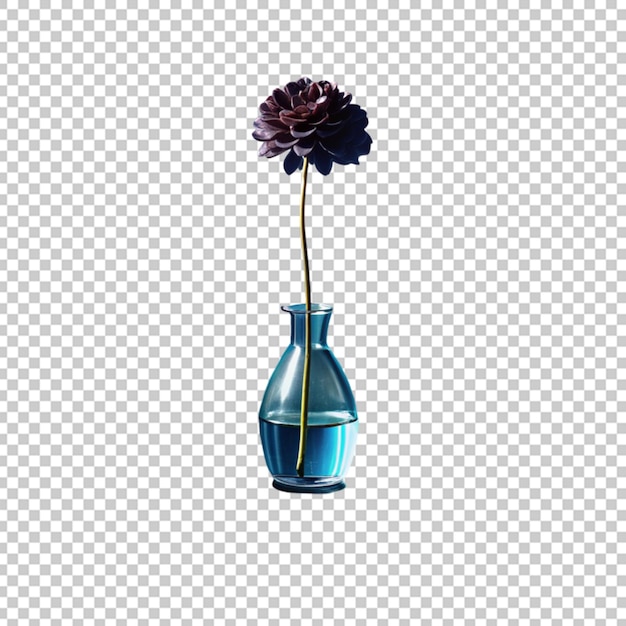 PSD beautiful flower in a glass vase