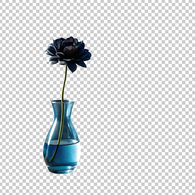 PSD beautiful flower in a glass vase