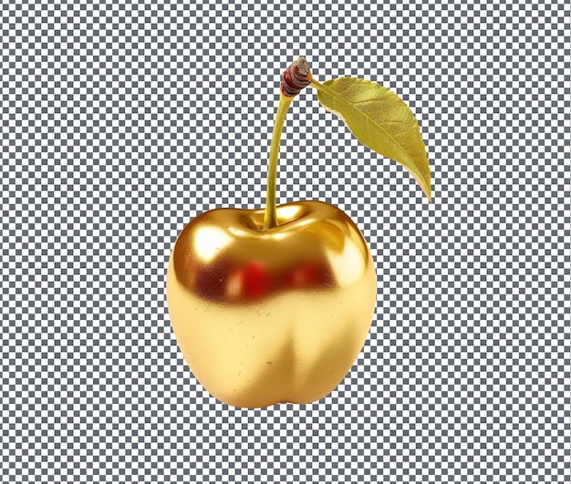 Beautiful Golden Cherry wood isolated on transparent background