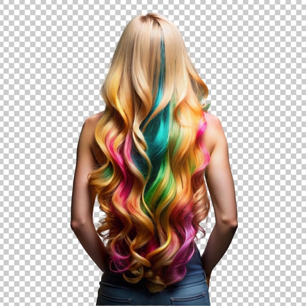 PSD beautiful hair dyed hair coloring