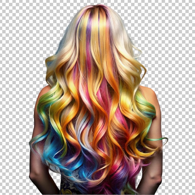 PSD beautiful hair dyed hair coloring