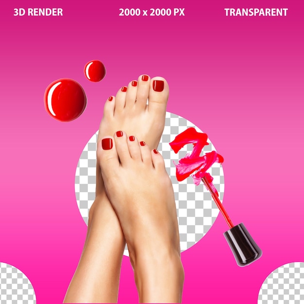 PSD beautiful hands nails polish foot beauty parlor anti aging