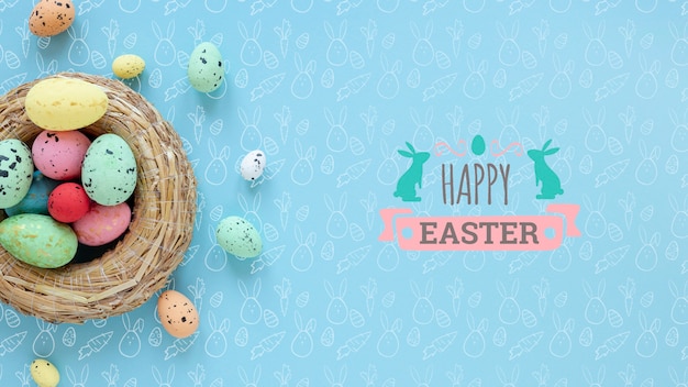 Beautiful happy easter concept