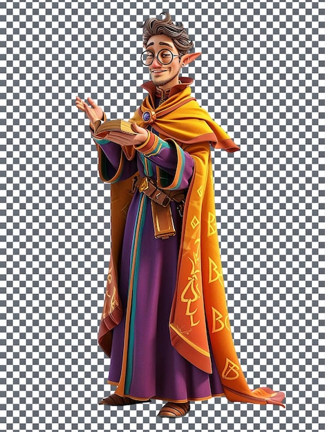 Beautiful High Priest isolated on transparent background