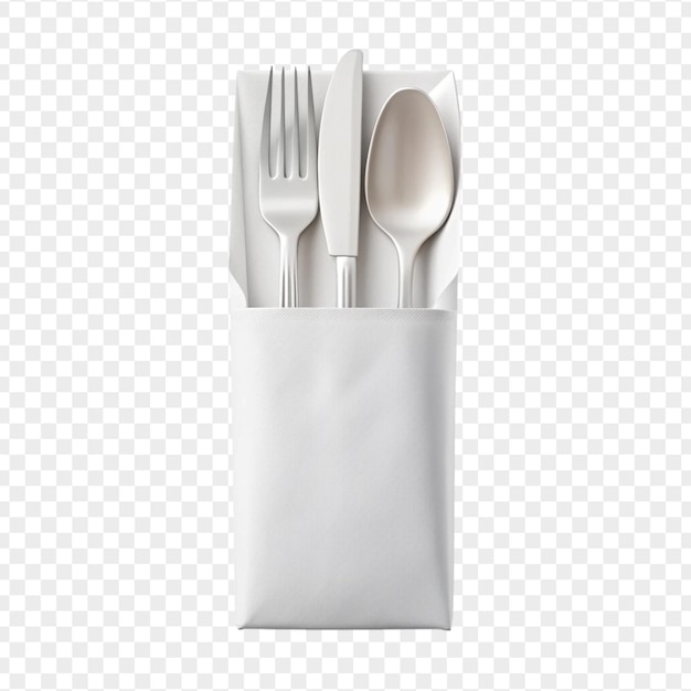 Beautiful High Quality Cutlery Pouch Isolated on Transparent Background