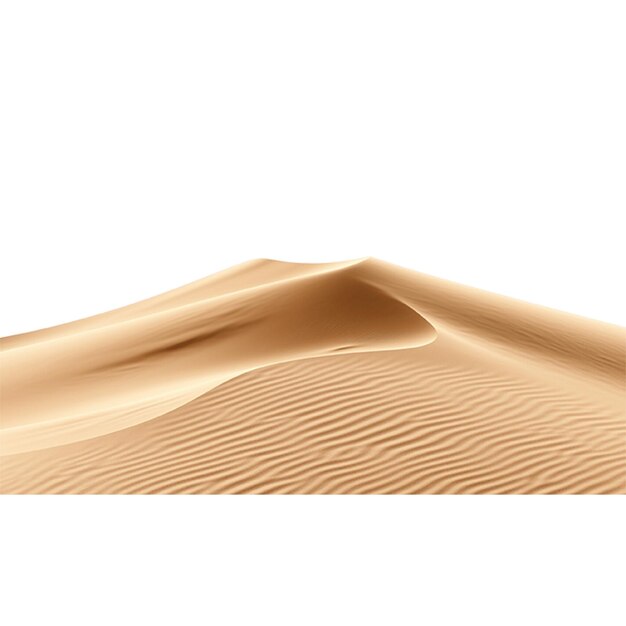 PSD beautiful high sand dunes on a plain white background