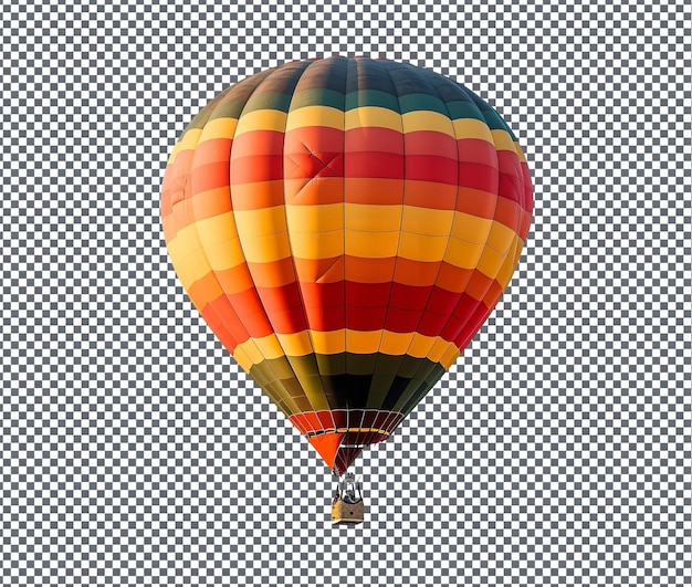 Beautiful hot air balloon isolated on transparent background