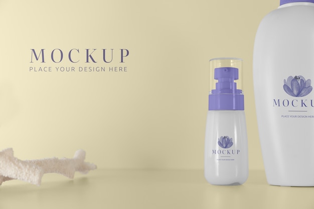 Beautiful hygiene product packaging mockup