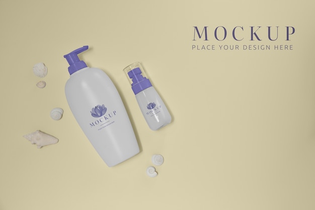 Beautiful hygiene product packaging mockup