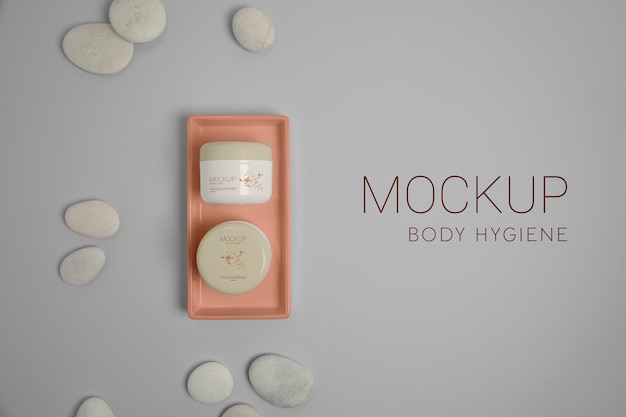 Beautiful hygiene product packaging mockup