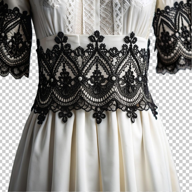 PSD beautiful long white vintage dress