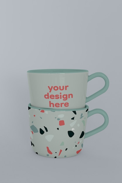 Beautiful mug mockup