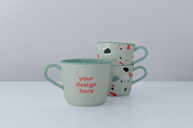 Beautiful mug mockup